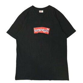 【中古】Supreme シュプリーム コムデ ギャルソン Tシャツ COMME des GARCONS SHIRT Box Logo Tee 17SS ボックスロゴ 黒 BLACK 半袖 L 【A2】