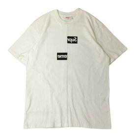 【中古】美品 Supreme シュプリーム コムデ ギャルソン Tシャツ COMME des GARCONS SHIRT Split Box Logo Tee スプリット ボックスロゴ M 【A2】