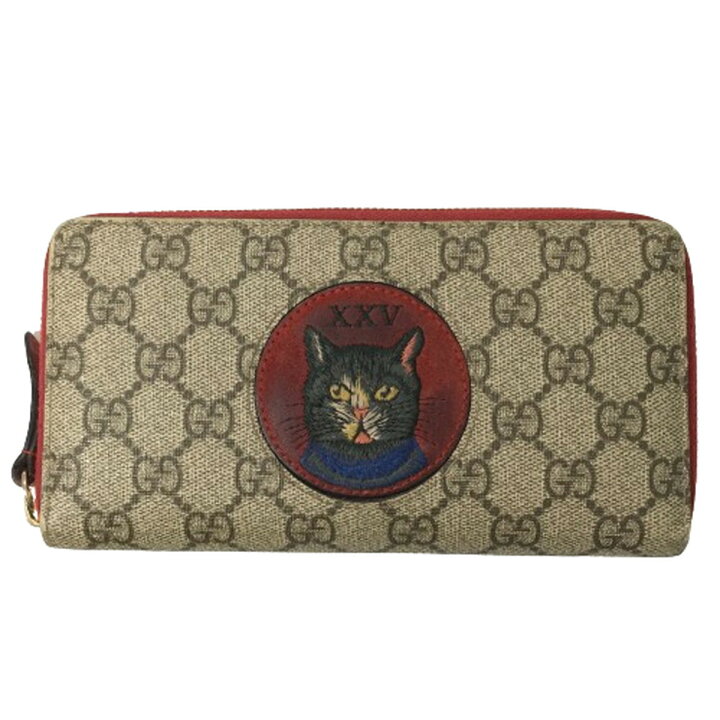 楽天市場】GUCCI グッチ ミスティックキャット GGスプリーム 長財布 猫  
