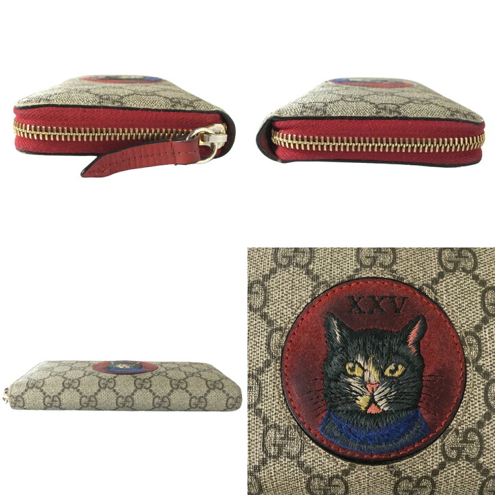 楽天市場】GUCCI グッチ ミスティックキャット GGスプリーム 長財布 猫 