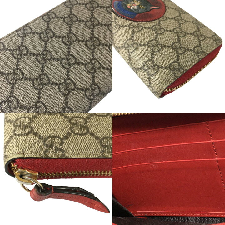楽天市場】GUCCI グッチ ミスティックキャット GGスプリーム 長財布 猫  