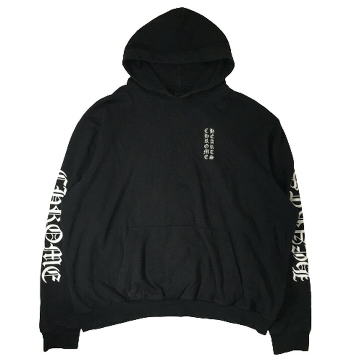 楽天市場】CHROME HEARTS クロムハーツ ロゴ パーカー プルオーバー 黒 