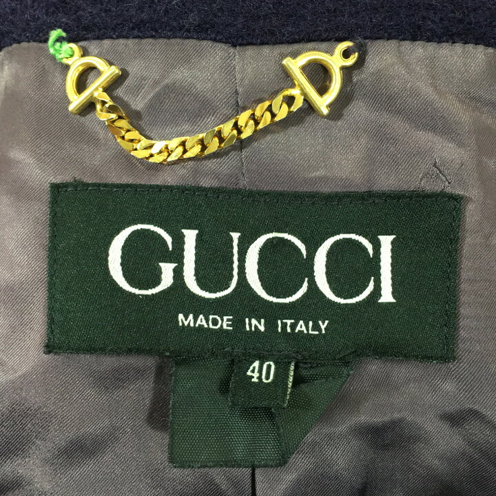 楽天市場】GUCCI グッチ ウールコード ロングコート パープル  