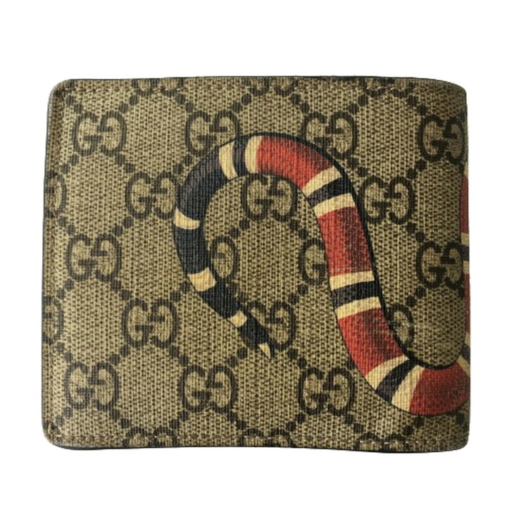 楽天市場】GUCCI?グッチ?スネーク?GGスプリーム キャンバス 二つ折り 