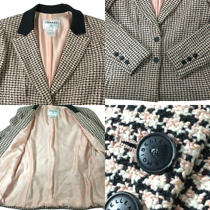 楽天市場】CHANEL シャネル ツイードジャケット 02P 2002 レディース