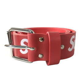 未使用品 Supreme Repeat Leather Belt #A レザーベルト レッド 【A0】
