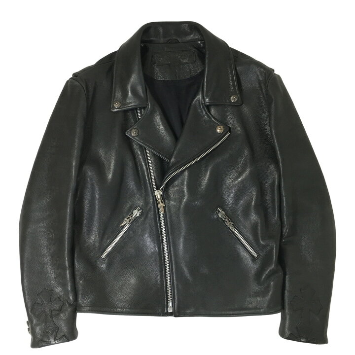 楽天市場】CHROME HEARTS クロムハーツ ベーシックモト レザー ダブル 
