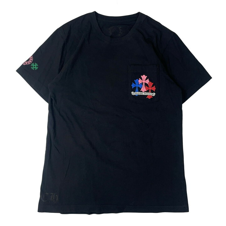 楽天市場】CHROME HEARTS クロムハーツ マルチカラークロス Tシャツ M 