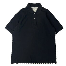 COREFIGHTER コアファイター ポロシャツ 鹿の子 ブロック チェッカー フラッグ 市松 半袖 XL 【中古】【A2】