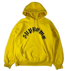 シュプリーム Supreme Printed Arc Hooded Sweatshirt 24AW パーカー プリンティド アーク フーディー スウェット 黄色 L 【中古】【A1】