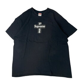 シュプリーム Supreme Cross Box Logo TEE Tシャツ クロスボックスロゴ ブラック BLACK 黒 L 【中古】【A2】