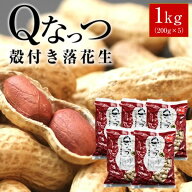 2025年産 千葉県産 Qなっつ 殻付き落花生【送料込み】 落花生 1kg（200g×5）ピーナッツ らっかせい おつ…