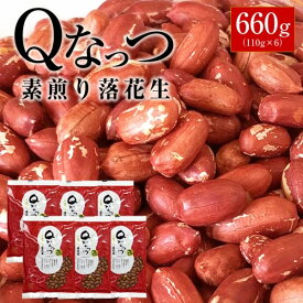 2023年産 千葉県産 Qなっつ 素煎り落花生【送料込み】 落花生 660g（110g×6）ピーナッツ らっかせい おつまみ 送料無料 Qナッツ 父の日 贈り物 母の日 お中元 お歳暮 ギフト 塩分0