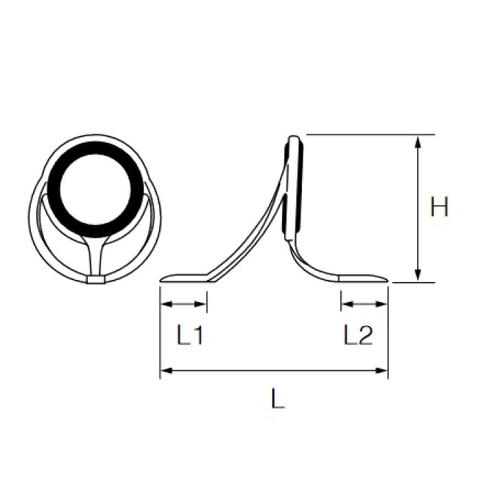楽天市場 富士工業 Fuji工業 Cclnog6 ダブルフットガイド つや消しシルバーフレーム クリックポスト対応可能 お取り寄せ 釣具通販のozatoya楽天市場店