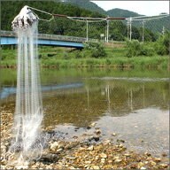 北山製網　銀立網 袋付きクサリ岩 27m×60cm 半目10.5mm [1273]