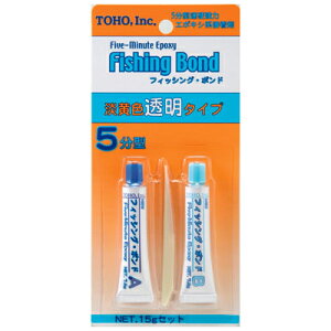 東邦産業 フィッシングボンド エポキシ系強力接着剤 淡黄色透明タイプ 5分型 メール便対応可能