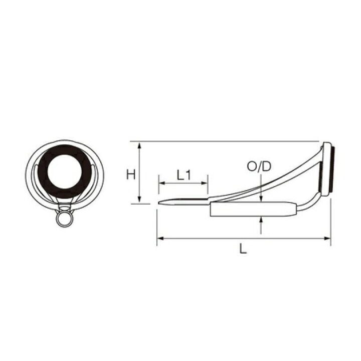 楽天市場 富士工業 Fuji工業 Mnトップガイド T2 Mntt8f トルザイトリングf型 パイプサイズ2 0 3 6mm 傾斜フレームトップガイド クリックポスト発送可能 釣具通販のozatoya楽天市場店