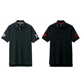 ダイワ(DAIWA)　DE-7906　半袖ポロシャツ　ブラック×ホワイト，ブラック×レッド（お取り寄せ）
