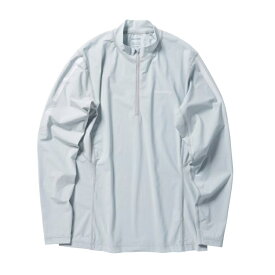 シマノ シャツ SH-040X ウォーターリペル ハーフジップシャツ ロングスリーブ ライトグレー SHIMANO 取寄