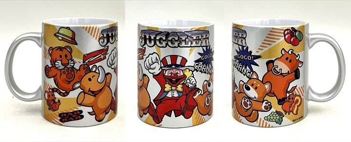 楽天市場】ジャグラー メタリックマグカップ 陶器 315ml / パチスロ 