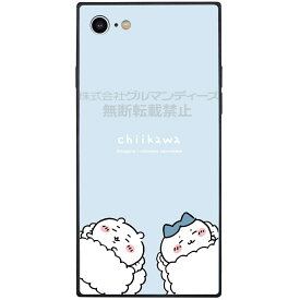 ちいかわ iPhone SE3/SE2/8/7 ケース スクエアガラスケース ハチワレ うさぎ キャラクター グッズ