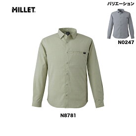 ミレー MILLET INSECT BARRIER LS CHK SHIRT M インセクト バリヤー ロングスリーブ チェックシャツ メンズ 長袖：MIV02079