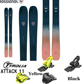 スキー板 旧モデル ロシニョール ROSSIGNOL RALLYBIRD 92 金具付き2点セット(TYROLIA ATTACK 11 GW) 23-24モデル