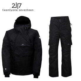 2117 twentyone seventeen スノーウェア ジャケット パンツ TYBBLE JACKET＆TYBBLE PANTS (Black/Black) 7512924[pt_up]