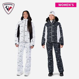スキーウエア ロシニョール ROSSIGNOL ステイシープリントパフィージャケット W STACI PR PUFFY JKT + ステイシープリントパンツ W STACI PR PANT レディース RLNWJ24 [2026]