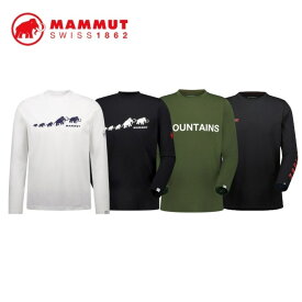 マムート MAMMUT メンズ ロゴ プリント ロングスリーブ Tシャツ アジアンフィット QD Logo Print Longsleeve T-shirts AF Men 1016-01030 [mm26_07]