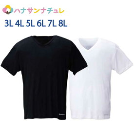 下着 インナー 肌着 メンズ 大きいサイズ 半袖 Vネック Tシャツ Phiten 3L 4L 5L 6L 8L 大きめ ビッグサイズ big サイズ メンズ 紳士 用 男性 マンチェス