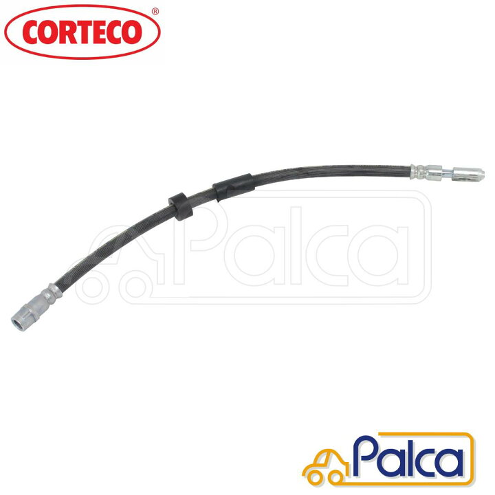 【あす楽】フォルクスワーゲン フロント ブレーキホース/1本 ルポ/6EAVY CORTECO製 6E0611701B パーツのPALCA(パルカ) フォルクスワーゲン フロント ブレーキホース 2本セット ポロ 9N