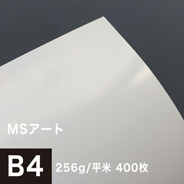 楽天市場 Msアート 256g 平米 B4サイズ 400枚 名刺 両面印刷 半光沢紙 アート紙 名刺印刷 名刺 作成 用紙 両面 ハガキ 印刷紙 メッセージカード 印刷用紙 レーザープリンター用 松本洋紙店 プリンター用紙とシールの紙専門店