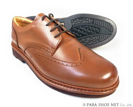Rinescante Valentiano 本革 ウィングチップ ビジネスシューズ ワイズ4E（EEEE） ブラウン 27.5cm 28cm（28.0cm）29cm（29.0cm）30cm（30.0cm） 【大きいサイズ（ビッグサイズ）メンズ革靴・紳士靴】