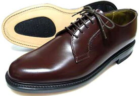 British Classic 本革底 プレーントゥ ビジネスシューズ 濃茶 3E（EEE）/メンズ・革靴・紳士靴