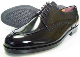 Veneziano 本革 Uチップ ビジネスシューズ 黒 幅広Fワイズ/5E（EEEEE） 27.5cm、28cm（28.0cm）、28.5cm、29cm（29.0cm）、30cm（30.0cm）/大きいサイズ・革靴・紳士靴
