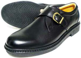 Rinescante Valentiano 本革 モンクストラップ ビジネスシューズ ワイズ4E（EEEE）黒 23cm（23.0cm）、23.5cm、24cm（24.0cm）【小さいサイズ（スモールサイズ）メンズ 革靴・紳士靴】