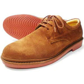 Rinescante Valentiano 本革スウェード プレーントウ ビジネスシューズ 茶色（レンガソール）ワイズ 4E（EEEE）27.5cm、28cm（28.0cm）［大きいサイズ（ビッグサイズ）革靴・紳士靴］