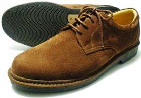 Rinescante Valentiano 本革スウェード プレーントウ ビジネスシューズ 茶色 4E（EEEE）23cm（23.0cm）、23.5cm、24cm（24.0cm）【小さいサイズ（スモールサイズ）革靴・紳士靴】