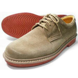 Rinescante Valentiano 本革スウェード プレーントウ ビジネスシューズ ダークベージュ（レンガソール）ワイズ 4E（EEEE）27.5cm、28cm（28.0cm）［大きいサイズ（ビッグサイズ）革靴・紳士靴］