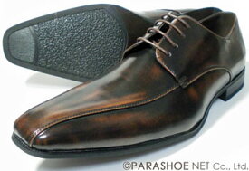 S-MAKE（エスメイク）スワールモカ ビジネスシューズ アンティーク濃茶（ダークブラウン）ワイズ3E（EEE）27.5cm、28cm（28.0cm）、29cm（29.0cm）、30cm（30.0cm）［大きいサイズ（ビッグサイズ）紳士靴］