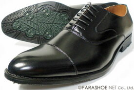 S-MAKE（エスメイク）内羽根ストレートチップ（キャップトゥ）ビジネスシューズ 防滑ソール 黒 ワイズ3E（EEE）23cm（23.0cm）、23.5cm、24cm（24.0cm）［小さいサイズ（スモールサイズ）紳士靴］