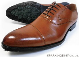 S-MAKE（エスメイク）内羽根ストレートチップ（キャップトゥ）ビジネスシューズ 防滑ソール 茶色（ブラウン）ワイズ3E（EEE）27.5cm、28cm（28.0cm）、29cm（29.0cm）、30cm（30.0cm）［大きいサイズ（ビッグサイズ）紳士靴］