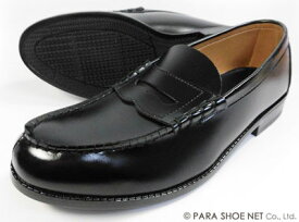 Gazelle コインローファー 黒 ワイズ4E（EEEE）※28.0cmは3E（EEE）　サイズ 28cm（28.0cm）29cm（29.0cm）30cm（30.0cm）【大きいサイズ（ビッグサイズ）学生ローファー（通学靴）ビジネスシューズ・紳士靴】