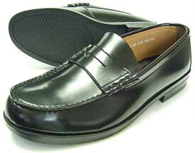 BRAVAS Lapel コインローファー 黒 3E（EEE）/メンズ・紳士靴・学生靴・通学靴
