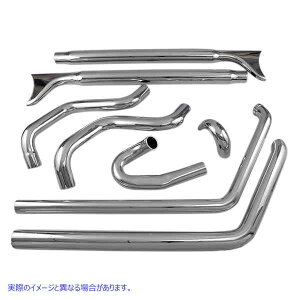 取寄せ フィッシュテール真のデュアルエキゾーストシステム バッサーニ エキゾースト Fishtail Exhaust - 33 - Softail 1S46E-33 DRAG 18001737