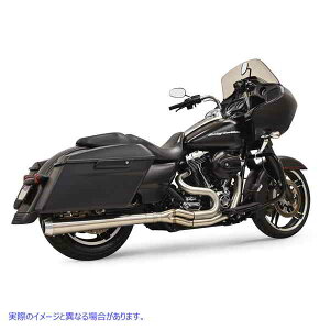 取寄せ Road Rage III Long 2:1ツーリングエキゾースト バッサーニ エキゾースト 2:1 Exhaust - Stainless Steel - Megaphone 1F11SS DRAG 18002173