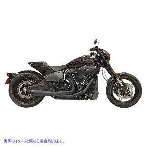 取寄せ Road Rage 2:1 Softailエキゾースト バッサーニエキゾースト 2:1 Exhaust - Black 1S94RB DRAG 18002358