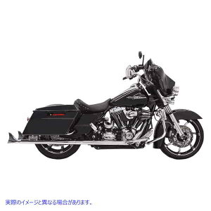 取寄せ フィッシュテールスリップオンマフラー バッサーニ エキゾースト Fishtail Mufflers - Chrome - w/out Baffle - 33 - '95-'16 Touring 1F17E33 DRAG 18010792