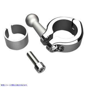  A~jENvLbg V CIRO Ball Mount - Aluminum Clamp - 7/8 - 1 Handlebars - Chrome 50128 DRAG 06360160
